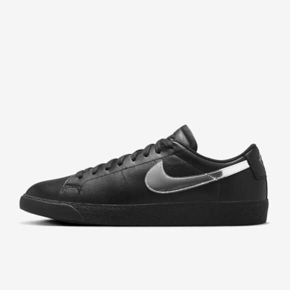 Dancer Skateboards x Nike Zoom Blazer Low SB Mens Black Silver - Picture 6 of 15